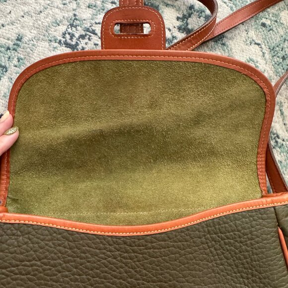 Vintage Dooney & Bourke Equestrian Line Purse Crossbody Bag - Picture 9 of 16